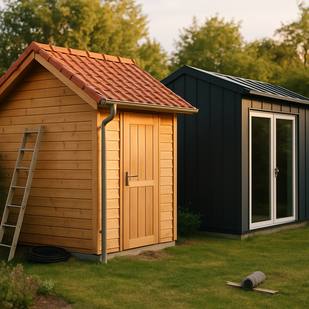 Dachformen und Dachaufbau fürs Gartenhaus | greenandwhiteoutdoors