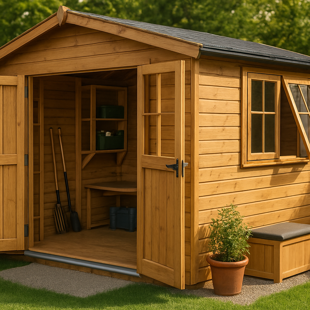 Gartenhaus: Türen, Fenster & Innenbauelemente|GreenandWhiteOutdoors